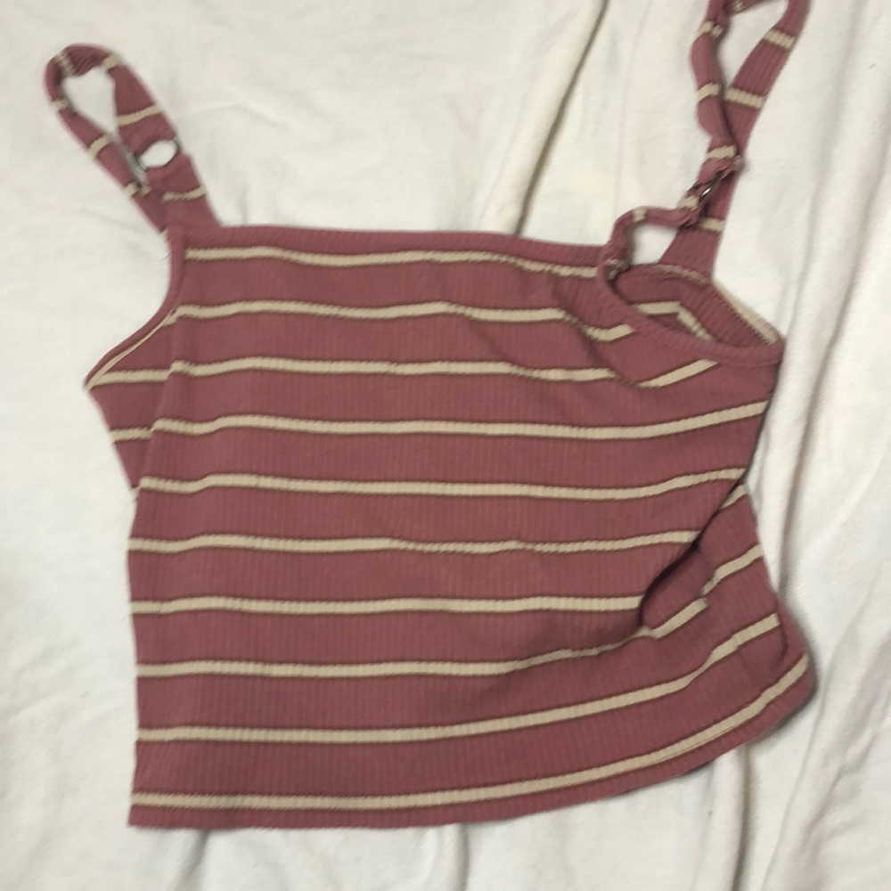 Tan and pink and white